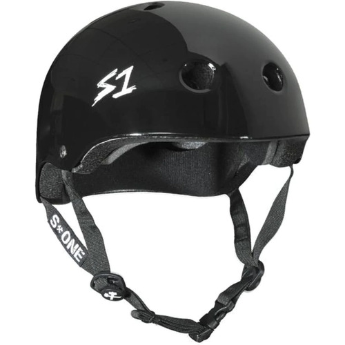S One Mega Lifer Black Gloss Skate Helmet