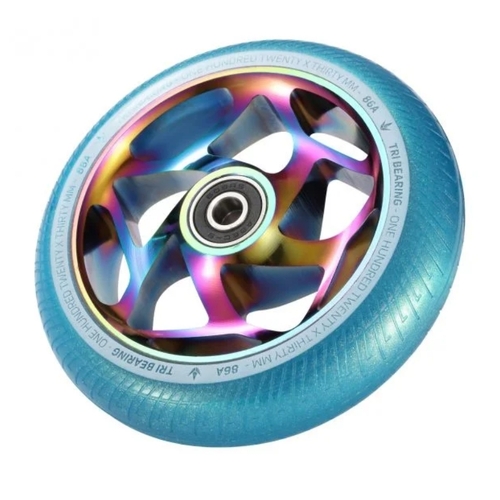 Envy Scooter Tri Bearing Wheels Oil/Teal 120mm